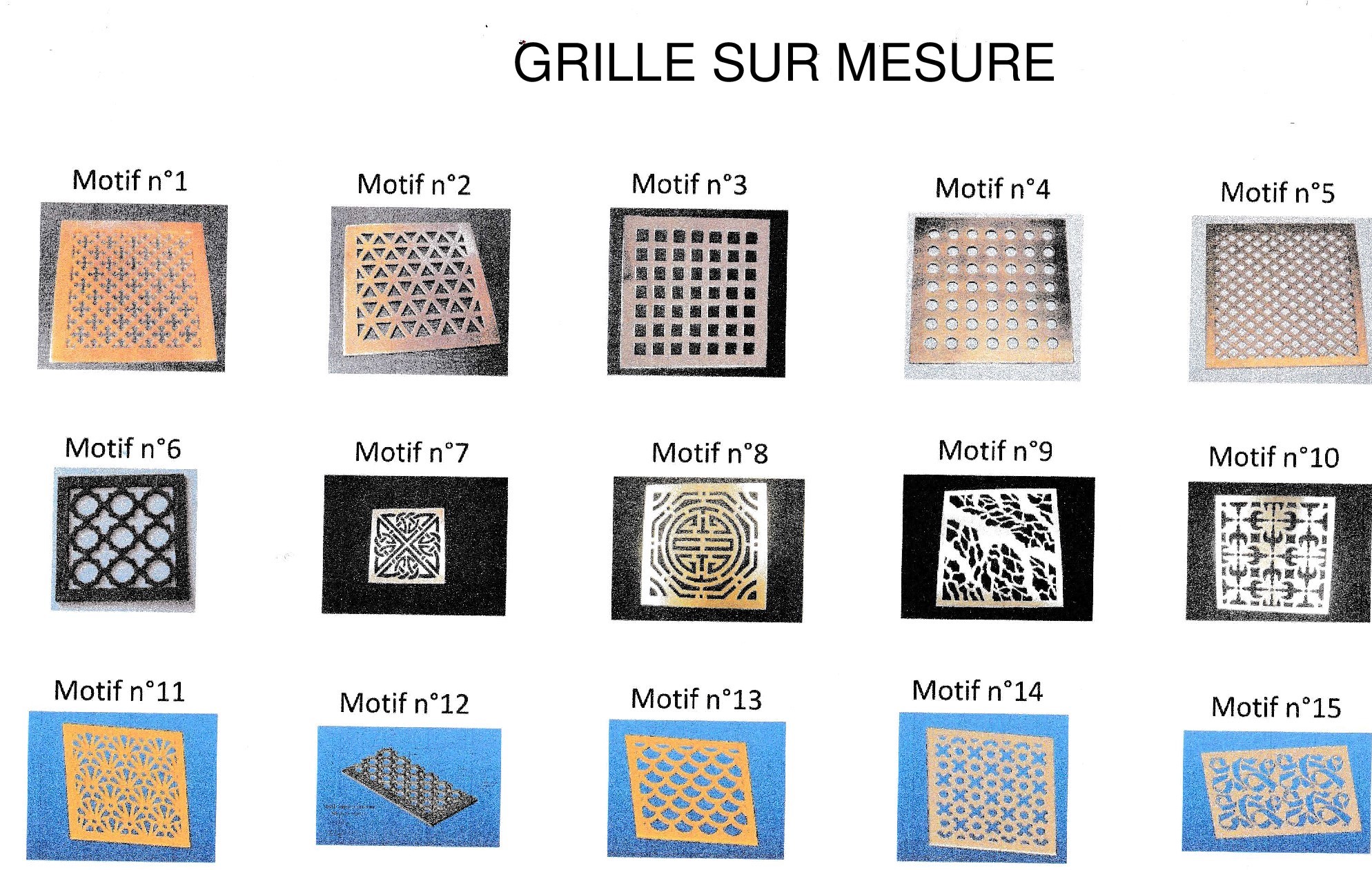 Grille Sur Mesure Piber Quincaillerie